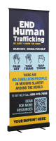 Human Trafficking Retractor Banner Display Kit