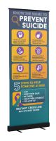 Suicide Prevention Retractor Banner Display Kit