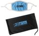 Adjustable 3-ply cooling mask & mask pouch with Antimicrobial Additive