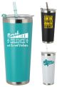 24 oz  Malibu Straw Stainless Steel Tumbler