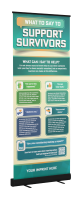 Supporting Sexual Assault Survivors Retractor Banner Display Kit