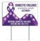 Domestic Violence Yard Plastic Sign