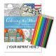 World Coloring Book w/ Colored Pencils