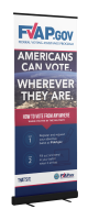 Voting FVAP Retractor Banner Display Kit