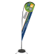 FRP 12 Ft Awareness Tear Drop Sail Sign Kit