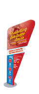 SAMHSA Helpline EuroFit Angle Banner Display Kit