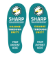 SHARP Surface Grip Footprints (Set of 10)