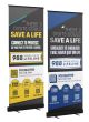 988 Suicide & Crisis Lifeline Retractor Banner Display Kit