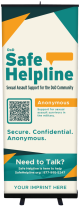 DoD Safe Helpline Retractor Banner Display Kit