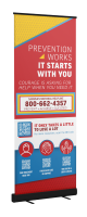 SAMHSA Helpline Retractor Banner Display Kit