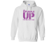 Purple Up Unisex Adult Hooded Sweatshirt