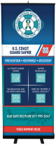 SAPRR Coast Guard Retractor Banner Display Kit
