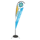 Child Abuse Hotline 12 Ft Tear Drop Sail Sign Kit