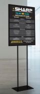 SHARP Flat Base Sign Kit
