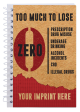 Too Much to Lose Journal Book