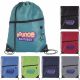 Front Zip Drawstring Backpack