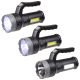 Rechargeable COB Worklight + LED Flashlight 
